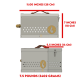 The Hekla: 304 Stainless Steel LavaBox with Dual-Burner (Pre-Order Only!)