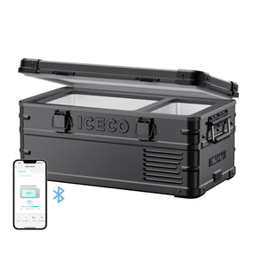 ICECO APL20 20L black single zone 12V portable fridge freezer for overlanding camping truck RV