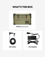 Jeep APL35 Dual Zone Aluminum Freezer in Olive | ICECO | 35L
