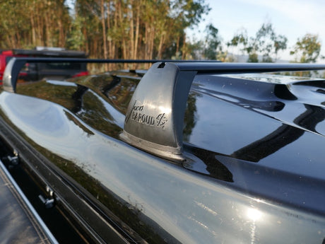 James Baroud Odyssey rooftop tent crossbars and graphite shell