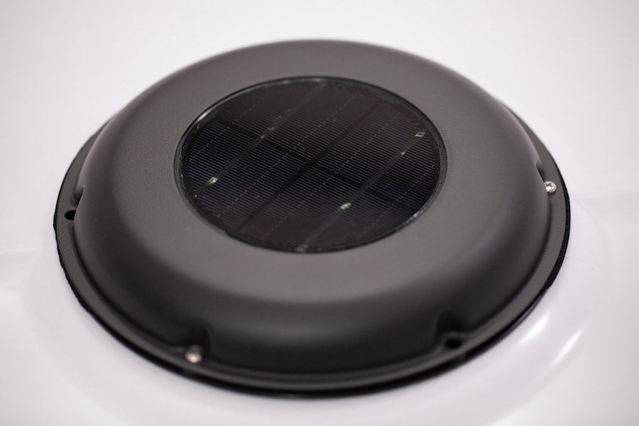 James Baroud Odyssey solar powered ventilation fan close up
