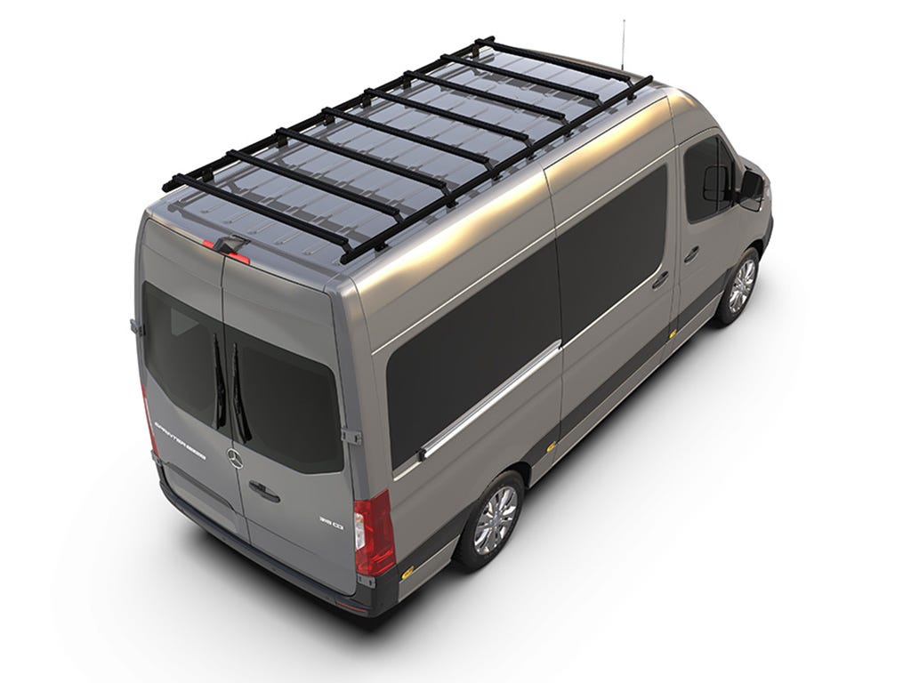 Mercedes-Benz Sprinter (L2H2/144 MWB/High Roof) (2006-Current) Slimpro Roof Rack Kit"