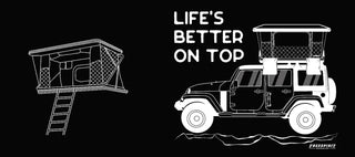 LIFE'S BETTER ON TOP" T-SHIRT - FREESPIRIT RECREATION