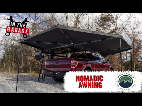 OVS Nomadic Awning 270 Dark Gray Cover With Black Cover Universal | OVERLAND VEHICLE SYSTEMS