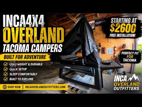 Inca4x4 Aluminum Pop-Up Camper – 2016–2023 Toyota Tacoma | Local Pickup