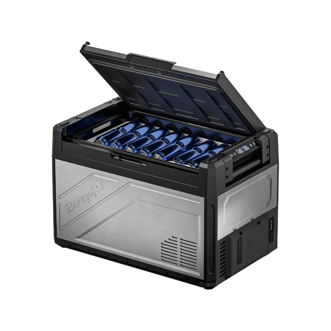 BougeRV Rocky V3.0 55QT dual zone 12V fridge freezer fridge only for overlanding camping RV truck