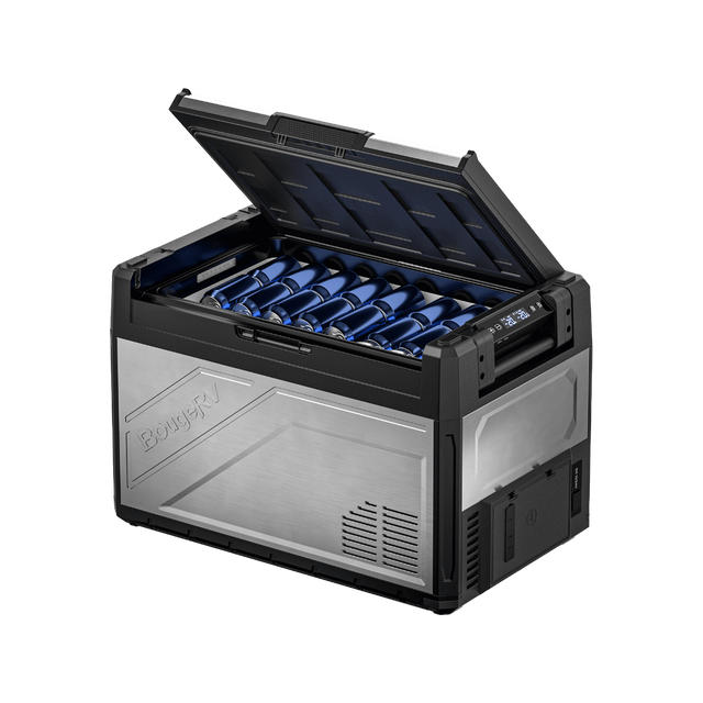 BougeRV Rocky V3.0 55QT dual zone 12V fridge freezer fridge only for overlanding camping RV truck