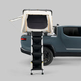 Rivian R1T with iKamper Skycamp 4.0 DLX Duo rooftop tent and HC Staircase ladder
