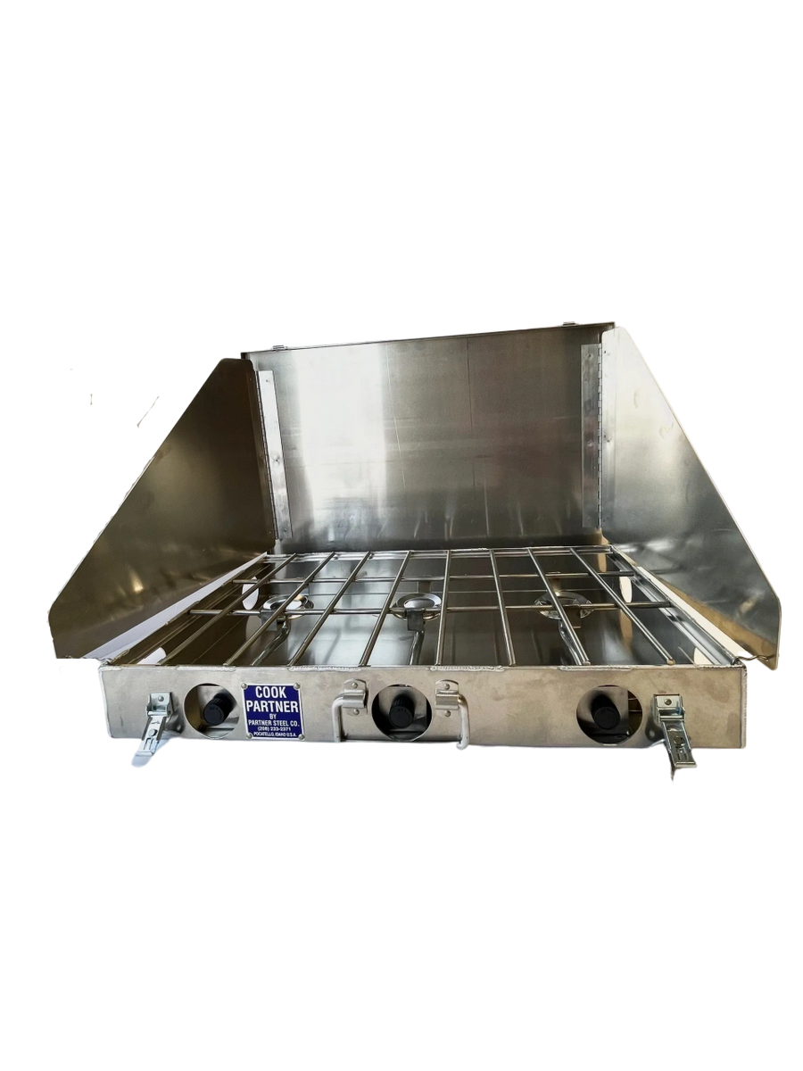 cook partner 26" 3 Burner Partner Stove With Windscreen