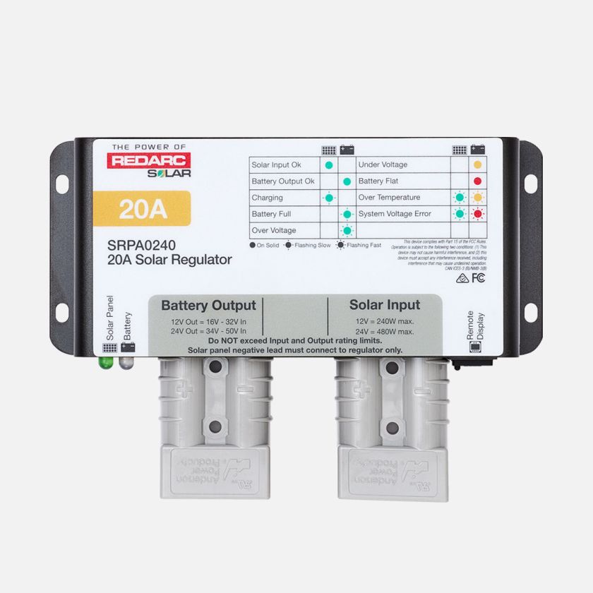 REDARC - 20 AMP SOLAR REGULATOR