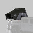 iKamper Skycamp 3.0 Mini Rocky Black hard shell rooftop tent on Jeep Gladiator