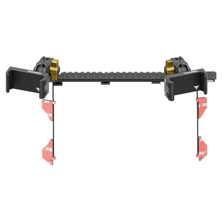 2016-2023 Toyota Tacoma Tackform Assault Track Picatinny Dash Bracket With Dual 20LITE Phone Holders