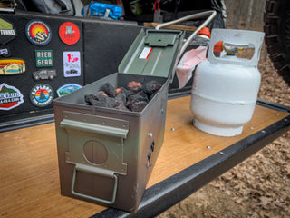 Military Amo portable fire pit