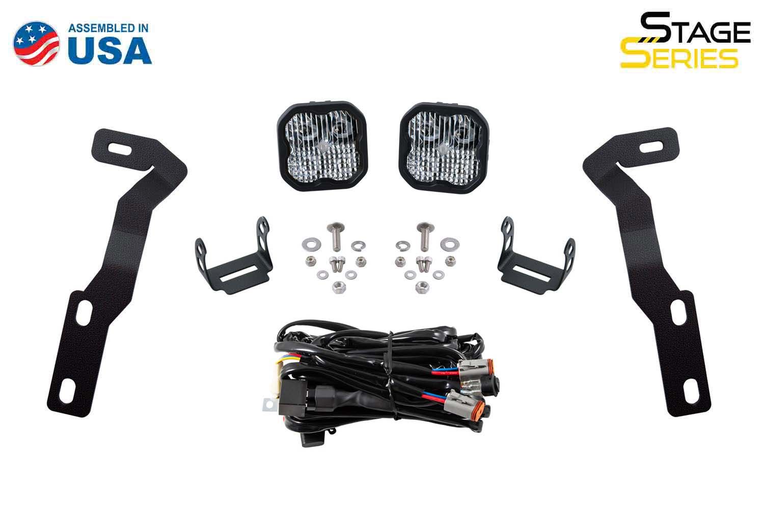 Diode Dynamics Stage Series Backlit Ditch Light Kit: Toyota Tacoma (16-20)