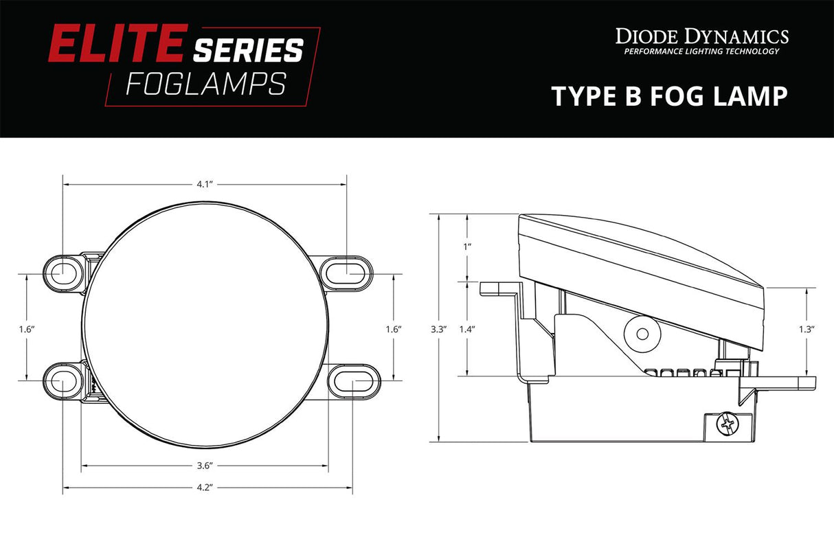 Diode Dynamics Elite Fog Lights: Toyota 4Runner (14-22)