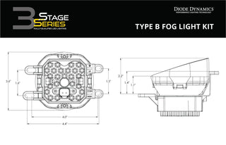 Diode Dynamics SS3 LED Fog Lights: Toyota 4Runner (14-22)